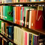Photo of books on shelves