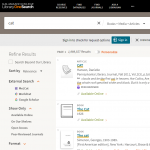 Screen Shot of Sample OneSearch Interface