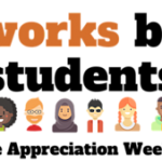 K Works because students work graphic