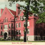 Image of a postcard with Bowen Hall