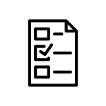 Image of a paper with check boxes
