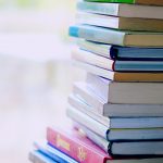 Photo of a stack of books