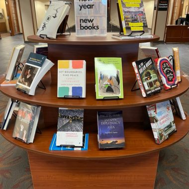 Photo of new books display
