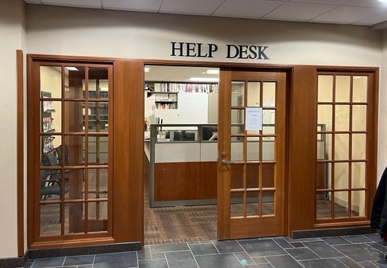 Photo of help desk