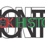 Writing that says Black history month