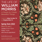 Rare Book Room poster Spring 2022 featuring William Morris
