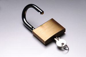 Unlocked padlock