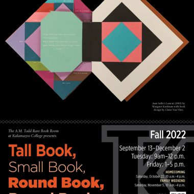 Rare Book Room poster Fall 2022