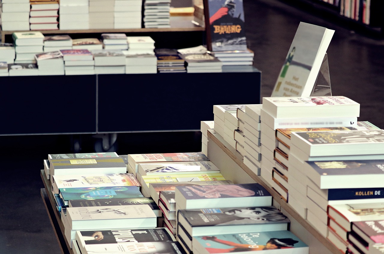 Photo of a book display