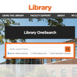 library website screenshot